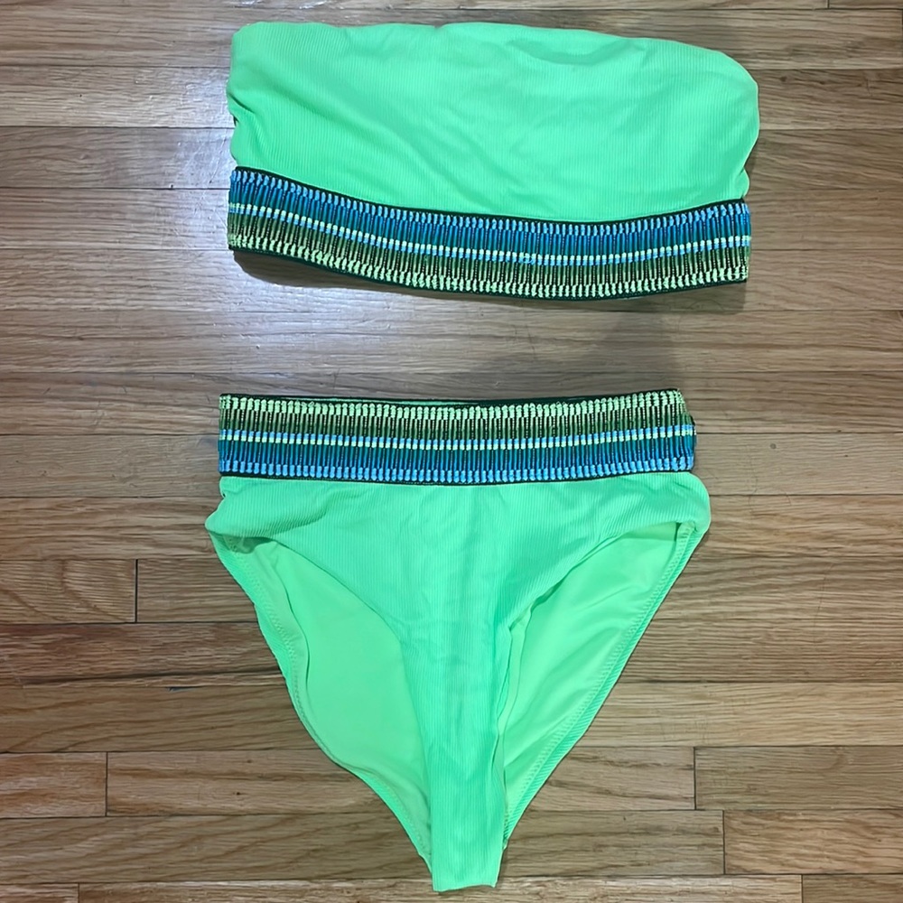 Peixoto neon green bikini